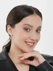 Женские серьги-капли гвоздики со старазами и жемчугом