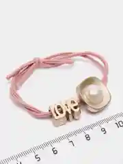 Коралловый меланж резинка для волос "Love"