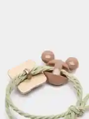 Золотистый хаки резинка для волос с фигуркой "Микки-Маус" и камнем