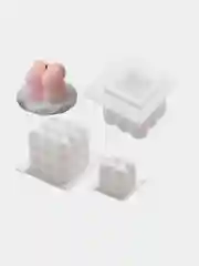 Белый силиконовая форма молд для заливки свечей и мыла Bubbles, набор