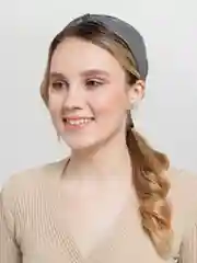 Ободок для волос кожаный