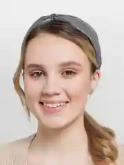 Ободок для волос кожаный