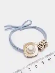 Светло-синий резинка для волос "Love"