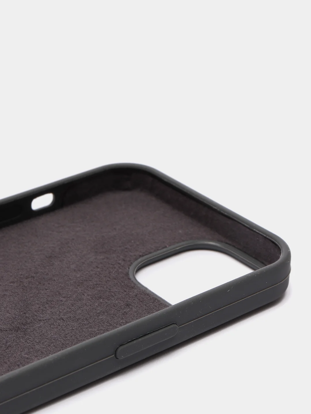 Тёмно-серый чехол Silicone Case для iPhone 13 / 13 Pro / 13 Pro Max с открытым низом