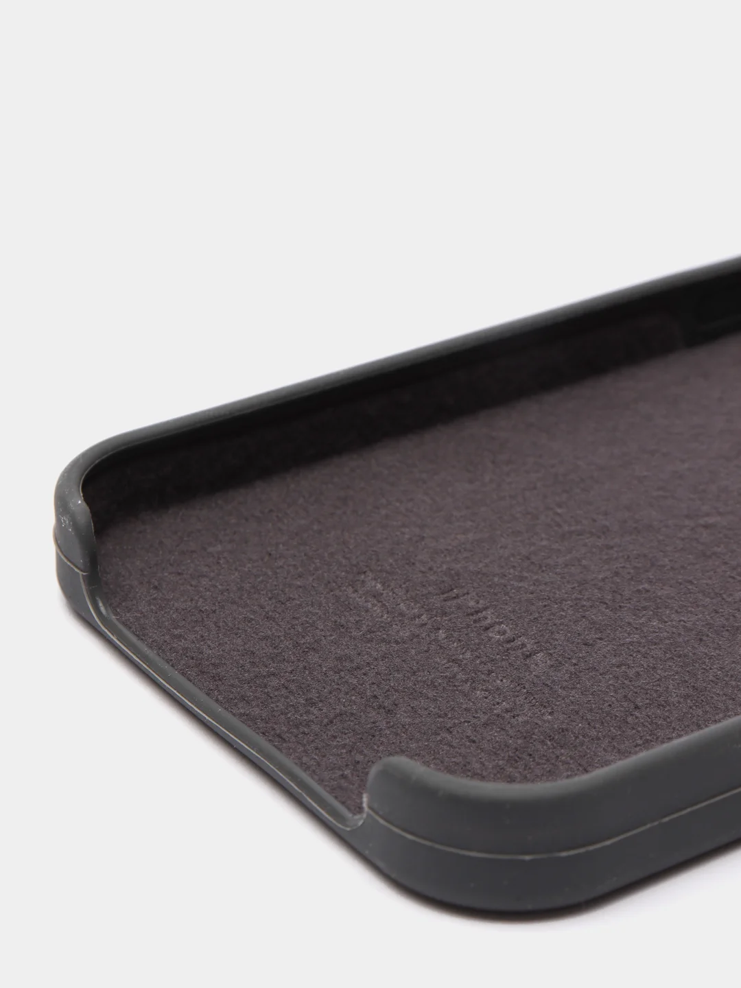 Тёмно-серый чехол Silicone Case для iPhone 13 / 13 Pro / 13 Pro Max с открытым низом