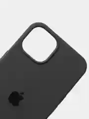Тёмно-серый чехол Silicone Case для iPhone 13 / 13 Pro / 13 Pro Max с открытым низом