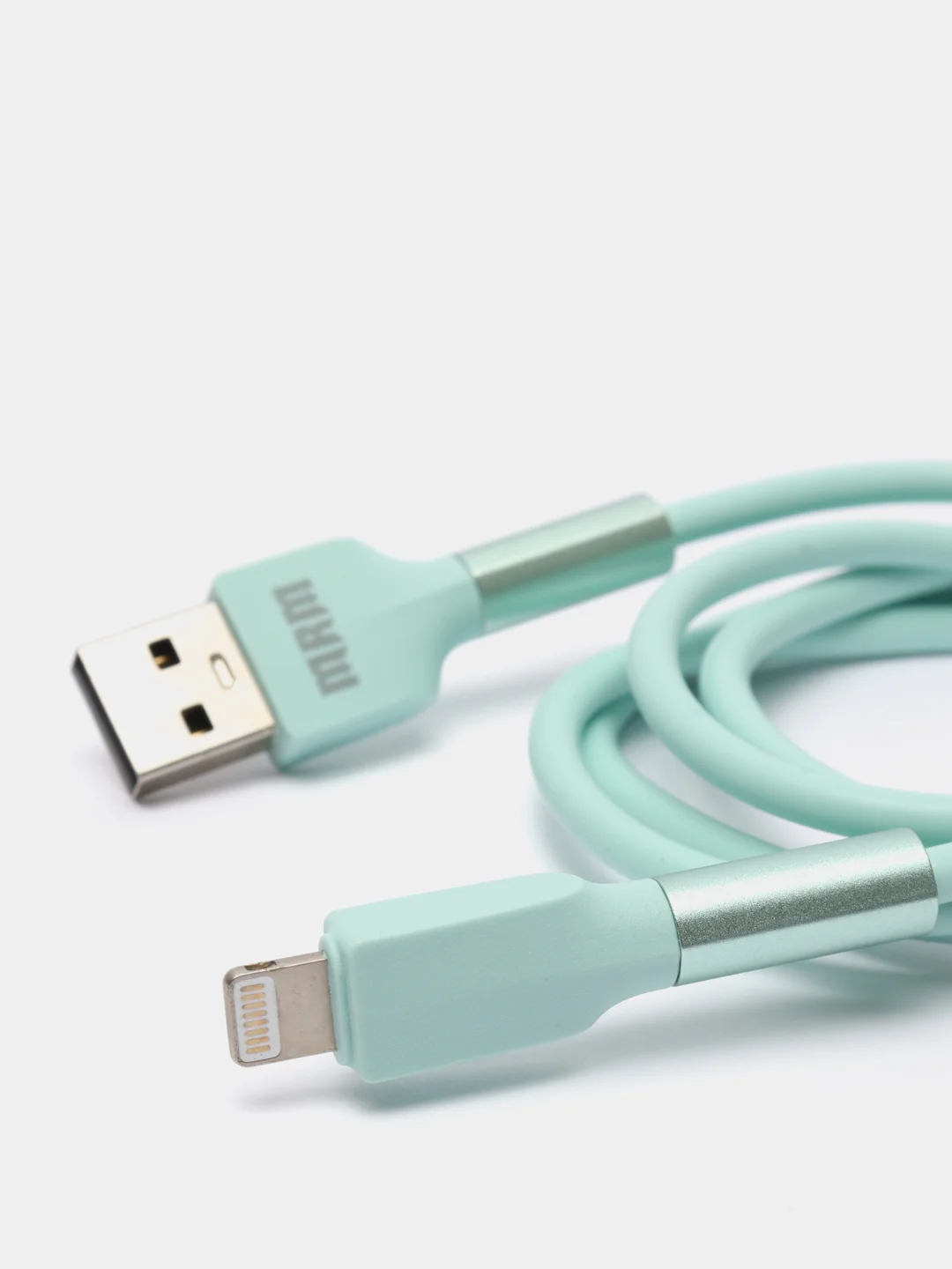 Зеленый кабель зарядный Type-C, iPhone