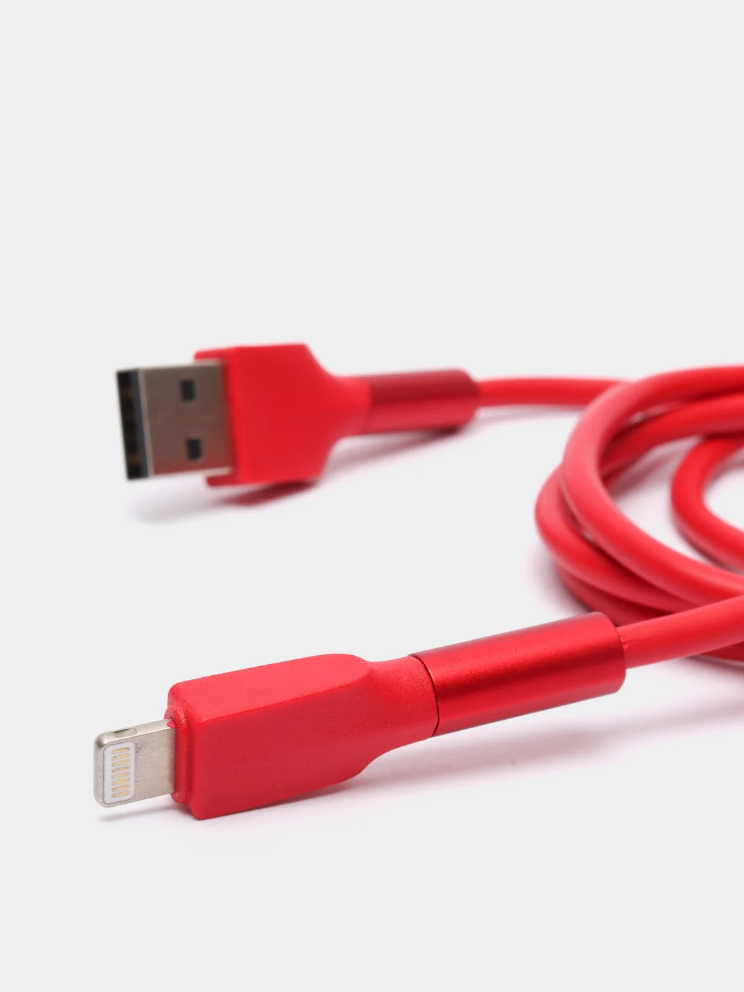 Красный кабель зарядный Type-C, iPhone