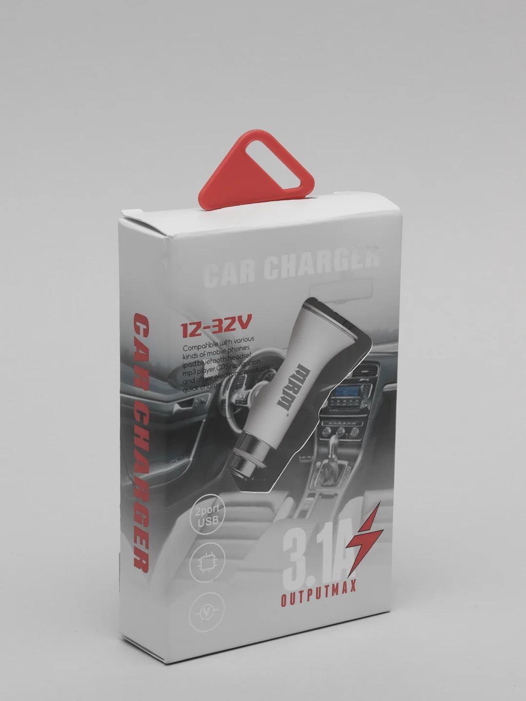 Автомобильное зарядное устройство Fast Charge White MR330 2USB 3.1A