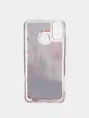 Красный чехол для Huawei Honor 9X Lite силиконовый с переливающейся жидкостью