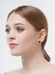 Черный серьги клевер