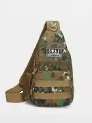Хаки рюкзак мужской тактический через плечо камуфляжных цветов, нагрудная сумка