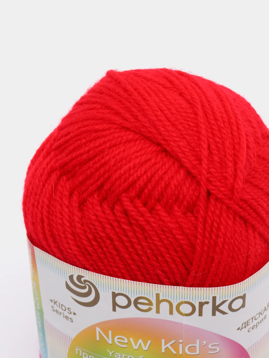 Красный пряжа Пехорка "Детская новинкa", акрил, 50 г, 200 м