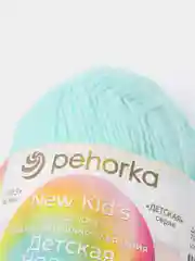 Бирюзовый пряжа Пехорка "Детская новинкa", акрил, 50 г, 200 м