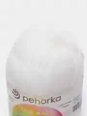 Белый пряжа Пехорка "Детская новинкa", акрил, 50 г, 200 м