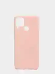 Розовый чехол для Realme C15, C25, C25S (Реалми С25 / С25С), силиконовый, цветной, матовый