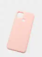 Розовый чехол для Realme C15, C25, C25S (Реалми С25 / С25С), силиконовый, цветной, матовый