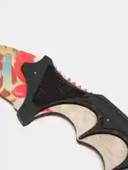 Фиолетовый нож деревянный керамбит кс го / cs go