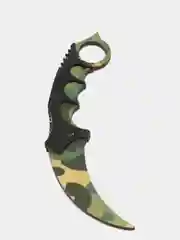Желтый нож деревянный керамбит кс го / cs go
