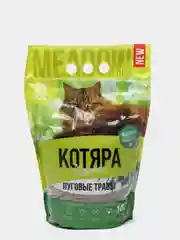 Комкующийся наполнитель Котяра "Луговые травы", 10 л