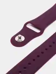 Фиолетовый силиконовый ремешок с кнопкой для Xiaomi Amazfit Bip / Samsung / Huawei, 20 мм