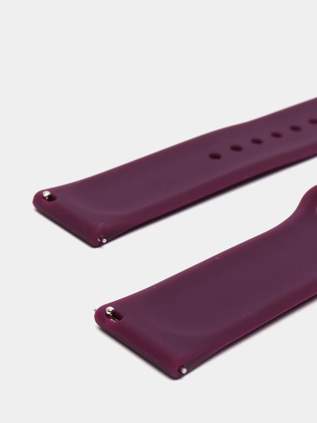 Фиолетовый силиконовый ремешок с кнопкой для Xiaomi Amazfit Bip / Samsung / Huawei, 20 мм