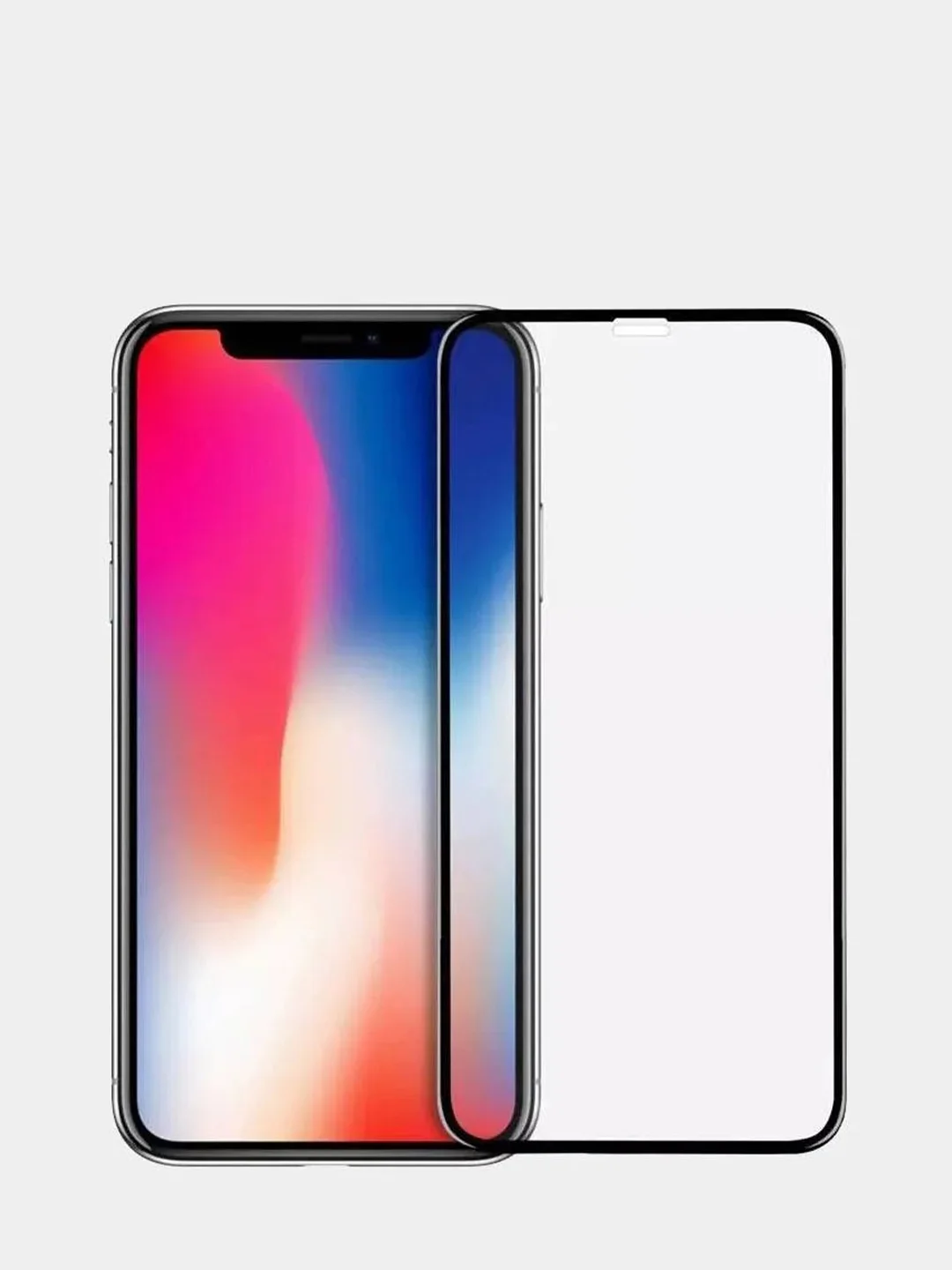 Черный защитное стекло 10D для iPhone 11, черное