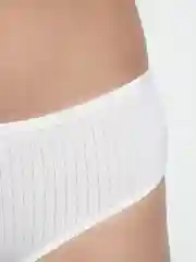 Белый трусы женские хлопковые, слипы, средне - высокая посадка
