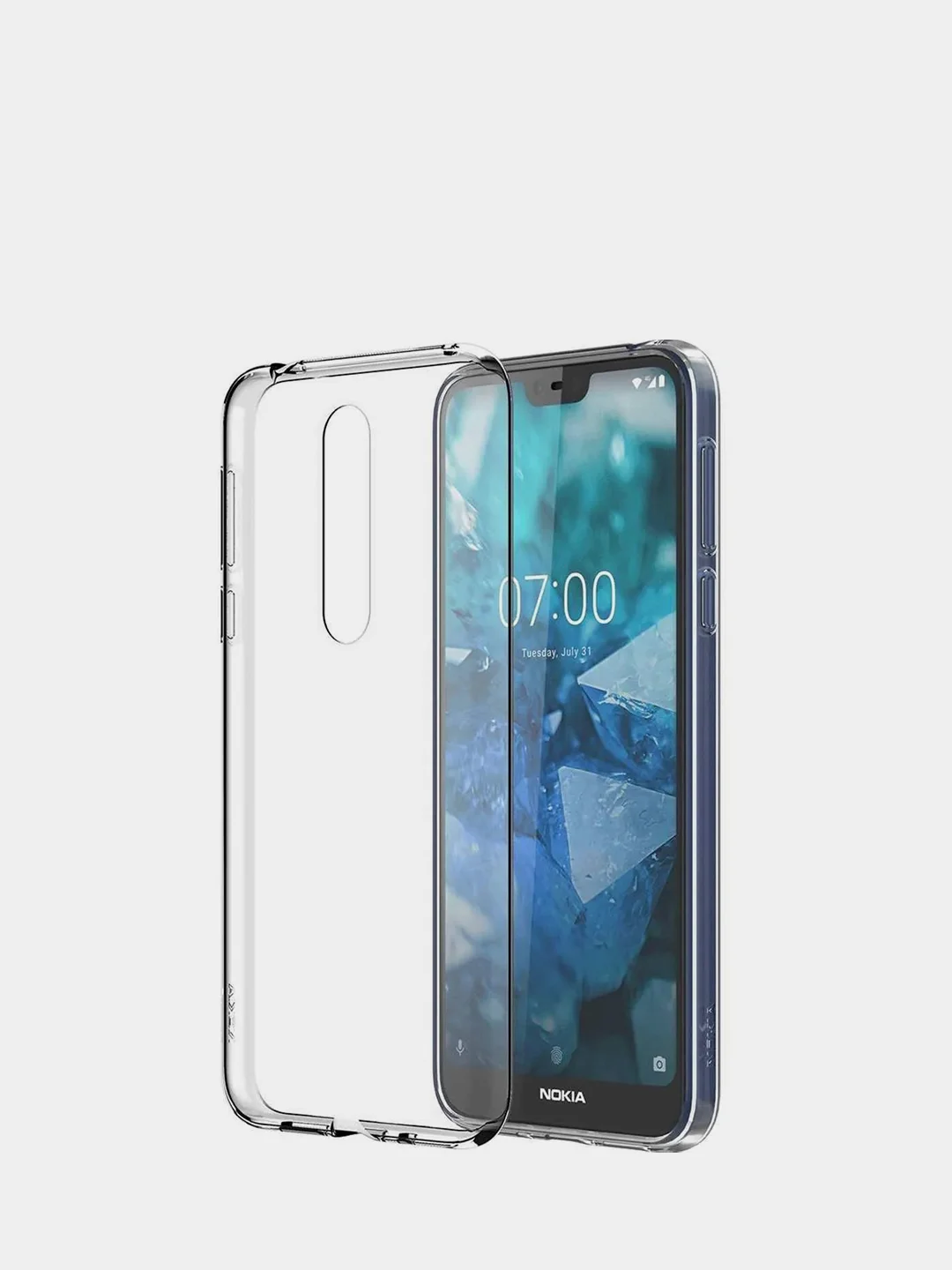 Прозрачный чехол накладка для Nokia 8