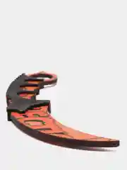 Оранжевый нож деревянный керамбит кс го / cs go
