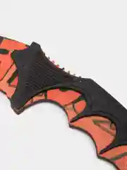 Оранжевый нож деревянный керамбит кс го / cs go