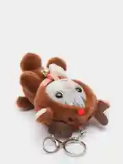 Шоколадный мягкая игрушка-брелок "Кот в костюме", 12 см, котик в кигуруми, кот в кигуруми