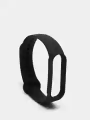 Черный ремешок для Xiaomi Mi Band 5 / 6 / 7, силиконовый