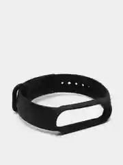 Черный ремешок для Xiaomi Mi Band 5 / 6 / 7, силиконовый
