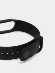 Черный ремешок для Xiaomi Mi Band 5 / 6 / 7, силиконовый