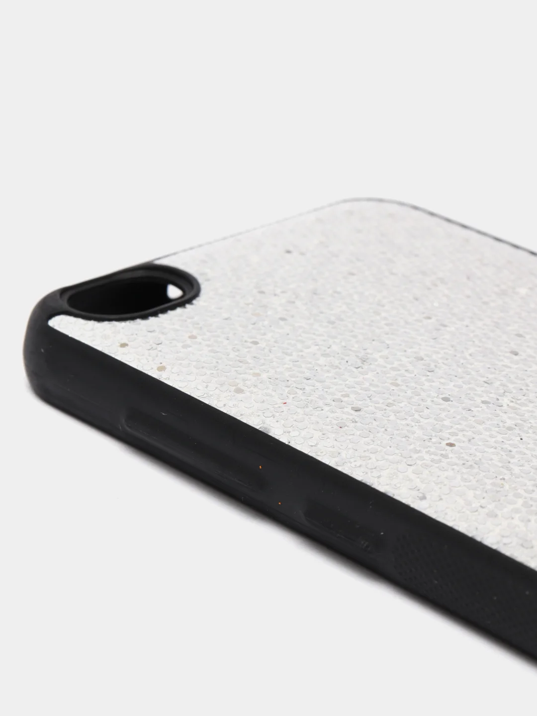 Серебряный чехол Xiaomi Redmi Go, Сяоми Редми Гоу силиконовый с блестками