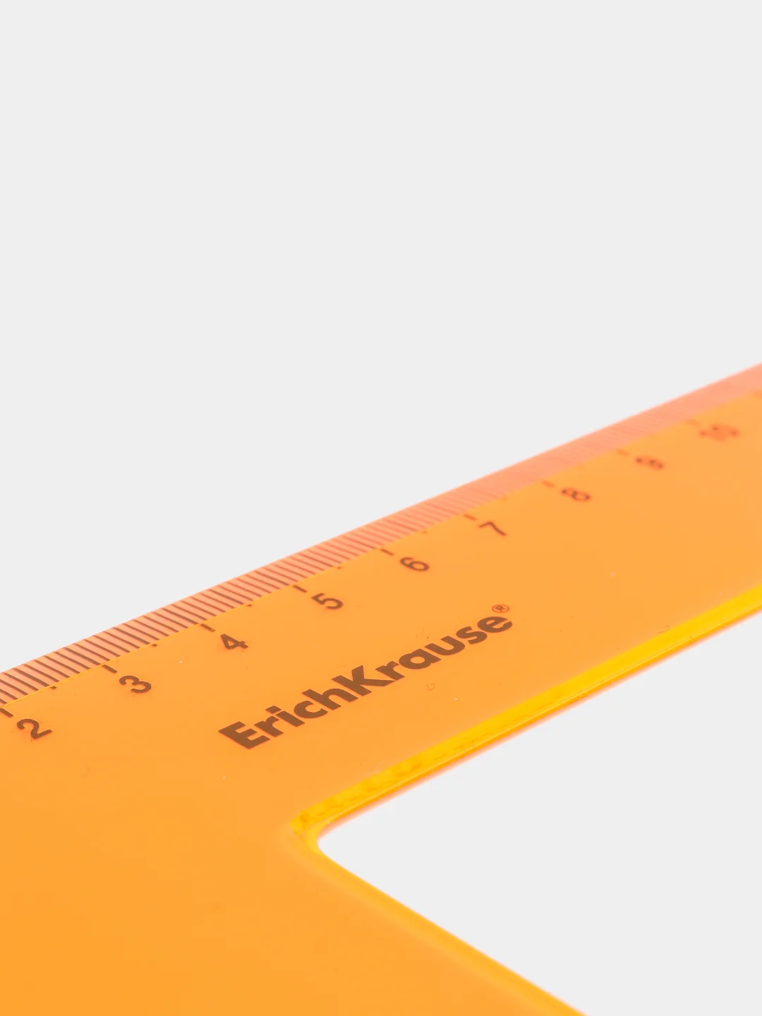 Угольник пластиковый ErichKrause Neon, 22см/60°, оранжевый, в флоупаке