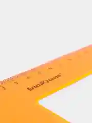 Угольник пластиковый ErichKrause Neon, 22см/60°, оранжевый, в флоупаке