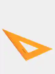 Угольник пластиковый ErichKrause Neon, 22см/60°, оранжевый, в флоупаке