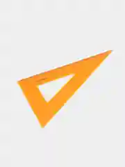 Угольник пластиковый ErichKrause Neon, 22см/60°, оранжевый, в флоупаке