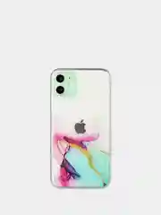 Желтый чехол для iPhone 11 аква
