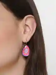 Конфетный винтажные серьги Капля