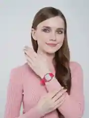 Красный часы детские, электронные, с силиконовым ремешком