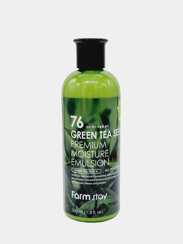 Эмульсия увлажняющая с семенами зеленого чая FARMSTAY Green Tea Premium Emulsion, 350 мл