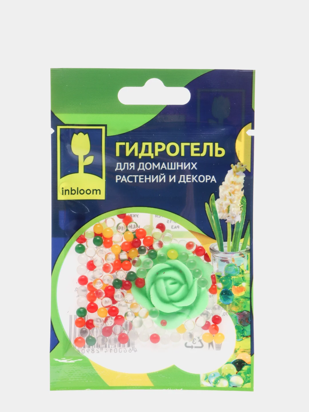 Зеленый гидрогель для домашних растений и декора