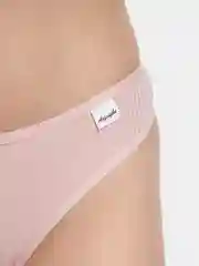 Розовый женские хлопковые трусы стринги