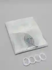 Белый штора для ванны