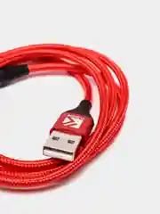 Красный магнитный кабель с быстрой зарядкой 3А и разъемы micro-USB / Type-C / iPhone Lightning
