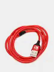 Красный магнитный кабель с быстрой зарядкой 3А и разъемы micro-USB / Type-C / iPhone Lightning