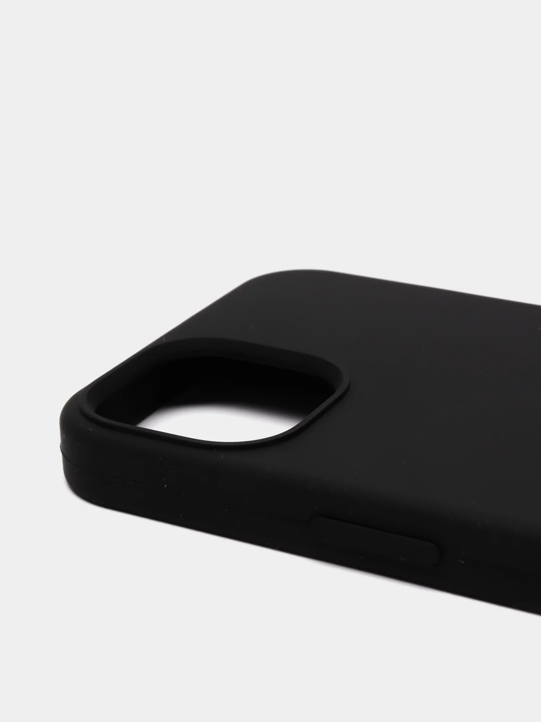 Черный чехол Silicone Case для iPhone 13 / 13 Pro / 13 Pro Max с открытым низом